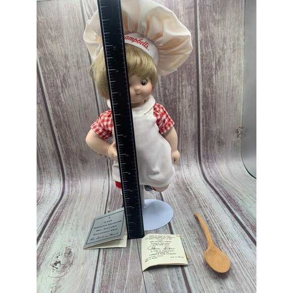 Campbell's Soup Kids Dancing Chef Porcelain Doll 1996 Limited Edition Loveless 1 - Picture 12 of 16